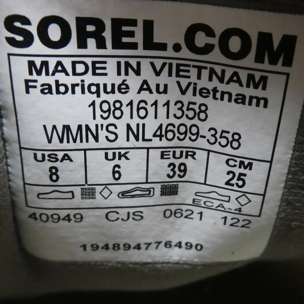 Sorel Kinetic RNEGD Float Olive Green Sneakers Womens‎ 8